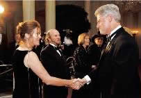 Gaynell with President Clinton